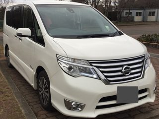Example photo: white Nissan Serena